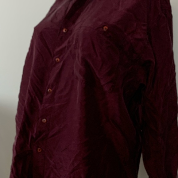 Vintage 80's Silk blouse by Creative Edge Large - Picture 2 of 7